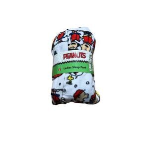 Peanuts Snoopy Christmas Sleep Pants Women M/L NWT